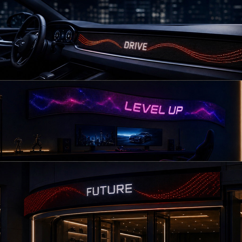 Smart Flexible LED Display in the zone
