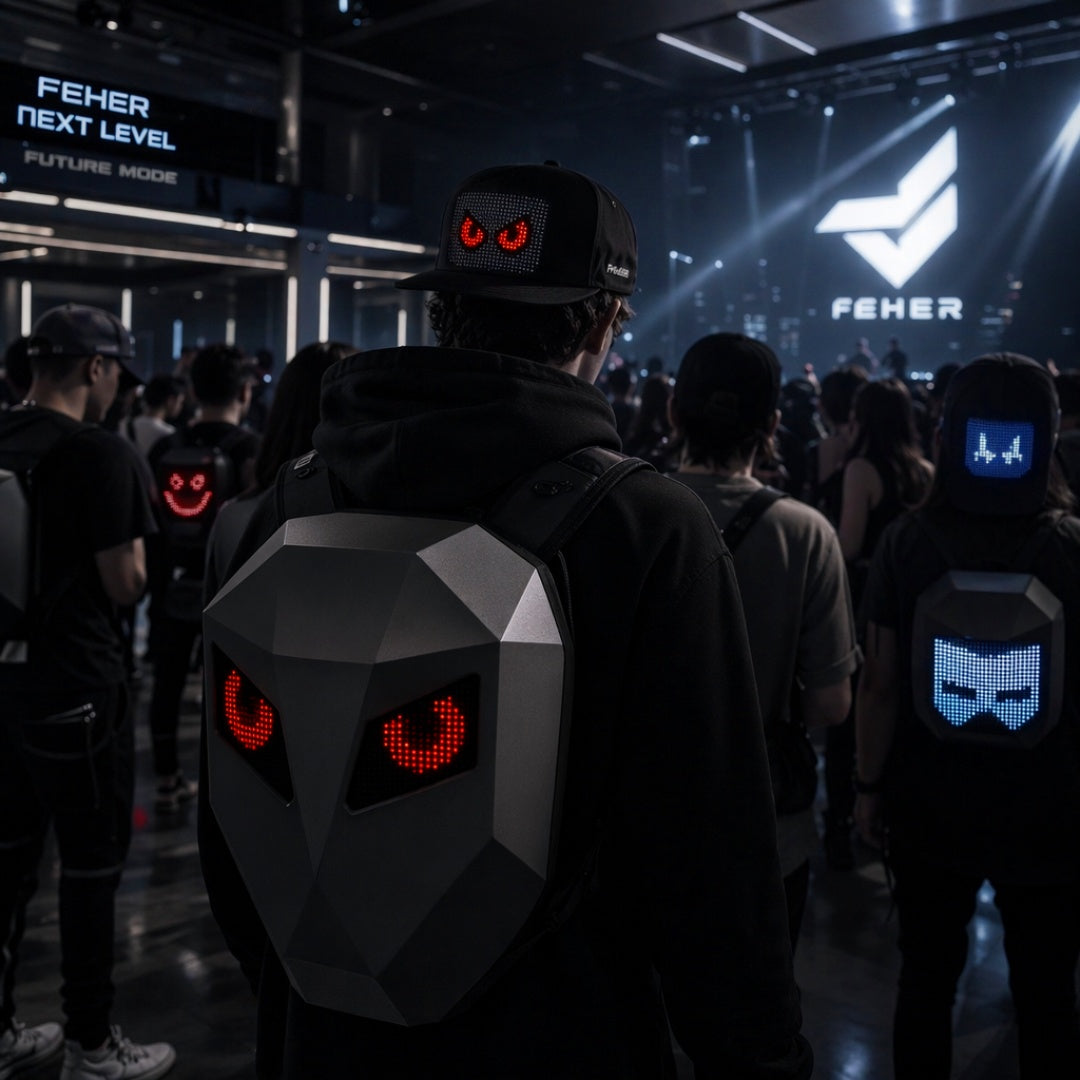 LED Backpack & Hats in the show
