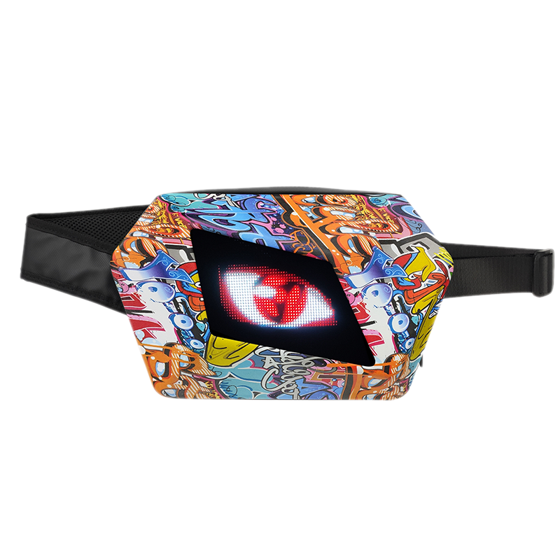 Zolture Evil Eye Street Graffiti Art Edition LED Sling Bag - Graffiti - 1PC - image 0