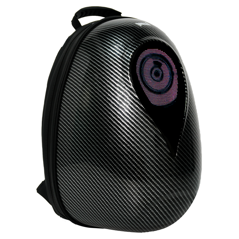 Zolture Ocean Heart Carbon Texture LED Backpack - image 2