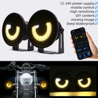 Zolture 2pcs LED Eye Fog Lamp Headlight Modified Accessories With APP Control - image 2