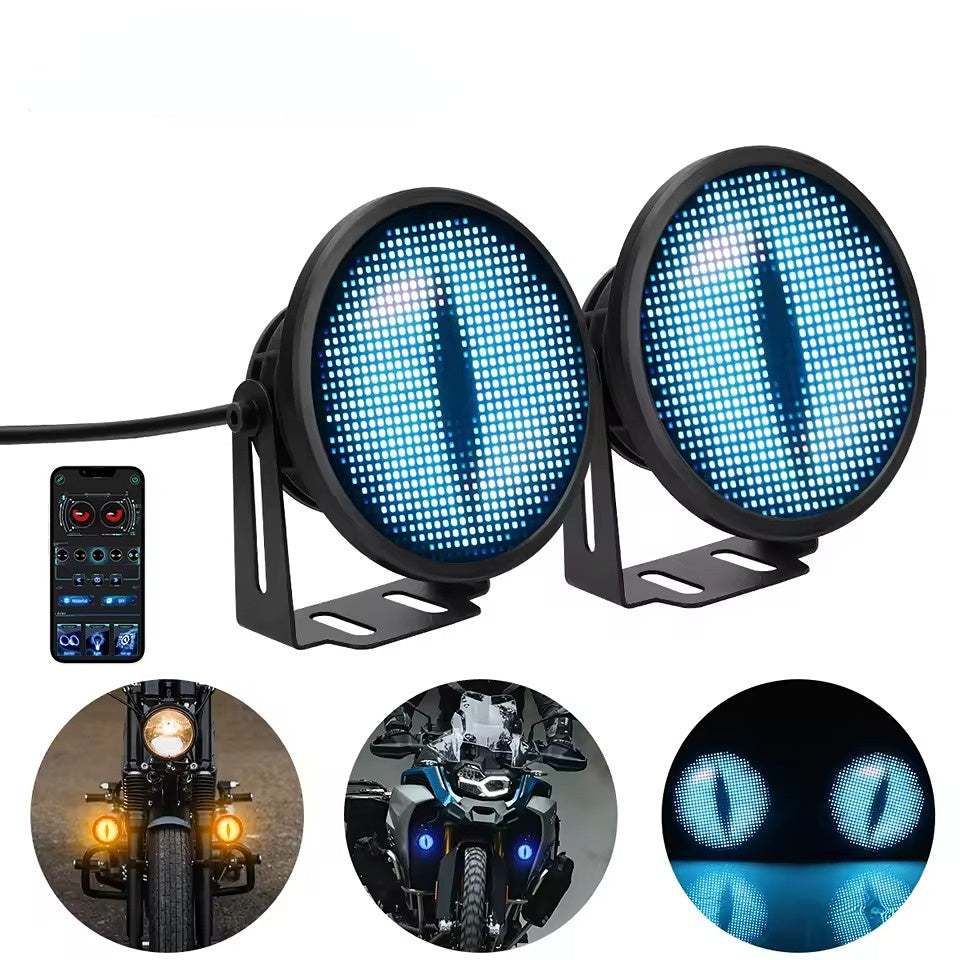 Zolture 2pcs LED Eye Fog Lamp Headlight Modified Accessories With APP Control - image 8