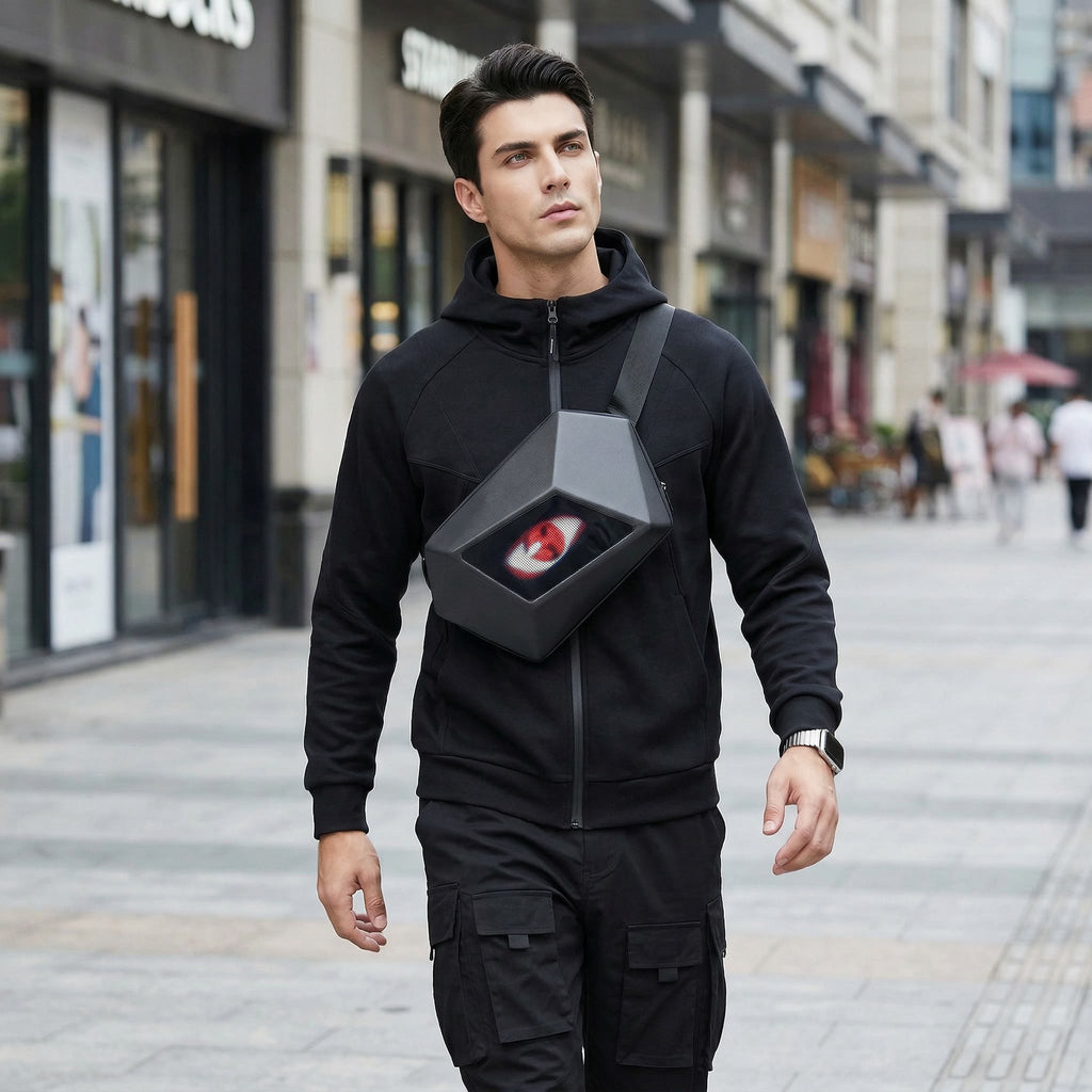 Zolture Evil Eye Stealth Black LED Sling Bag - image 3