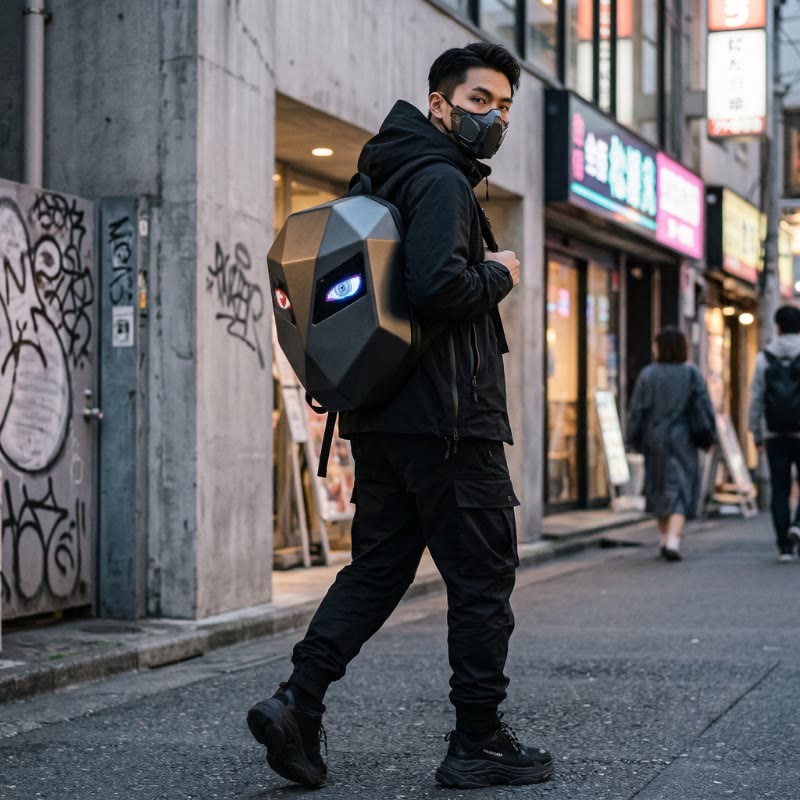 Zolture Stealth Matte Black Knight LED Backpack - image 6