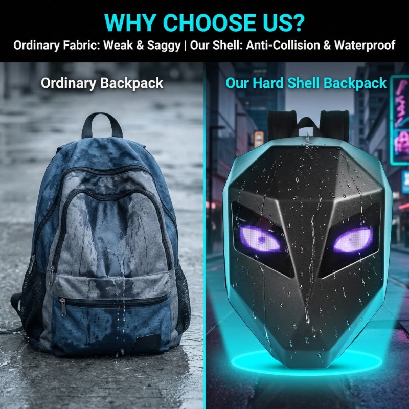 Zolture Stealth Matte Black Knight LED Backpack - image 12