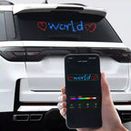 Zoltrue programmable rectangular led display for car 35*10cm - image 3