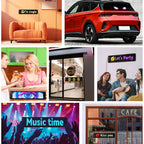 Zoltrue programmable rectangular led display for car 35*10cm - image 5