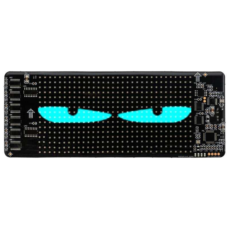 Zoltrue programmable rectangular led display for car 35*10cm - image 1