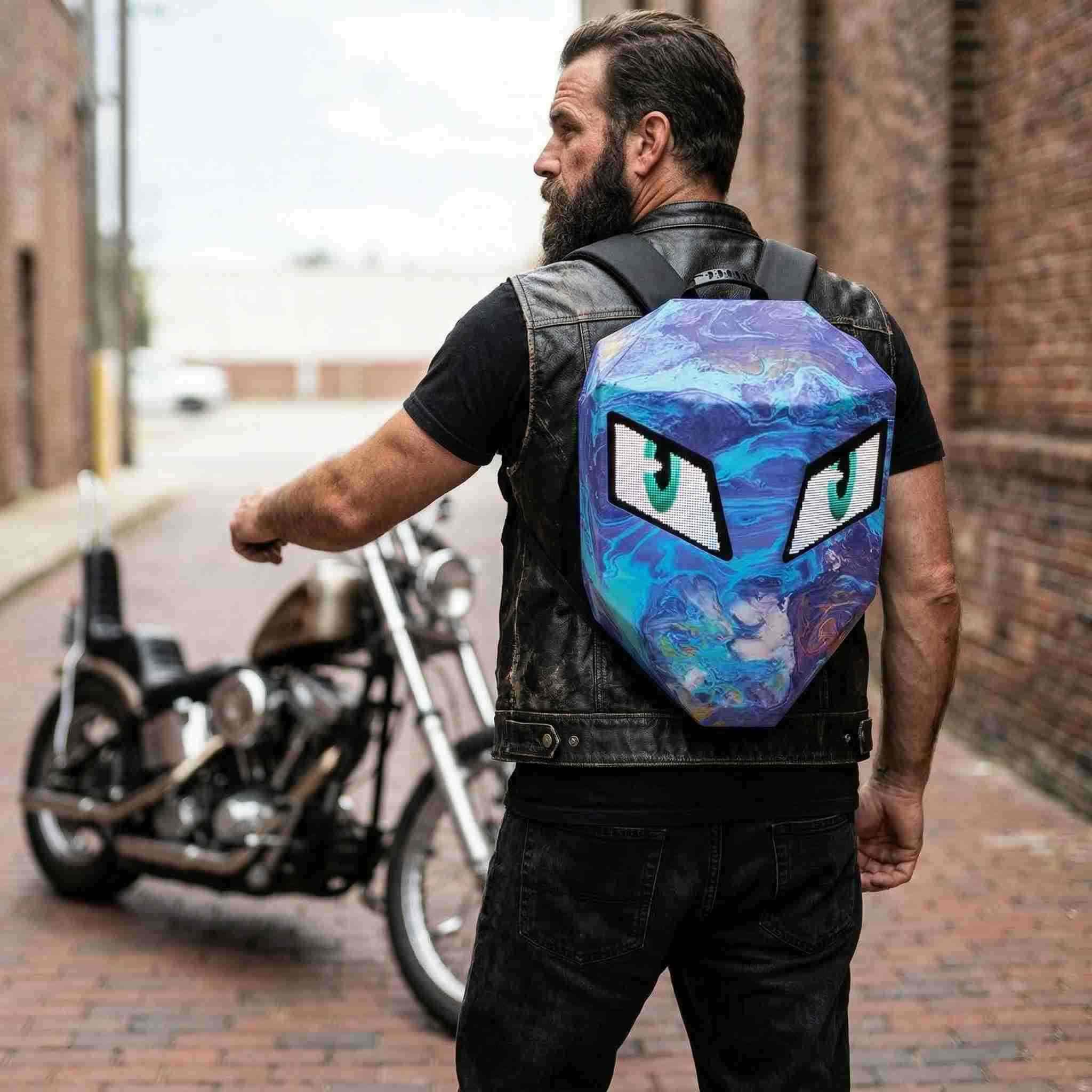 Zolture Wild Totem Edition Knight LED Backpack - Blueprint - image 4