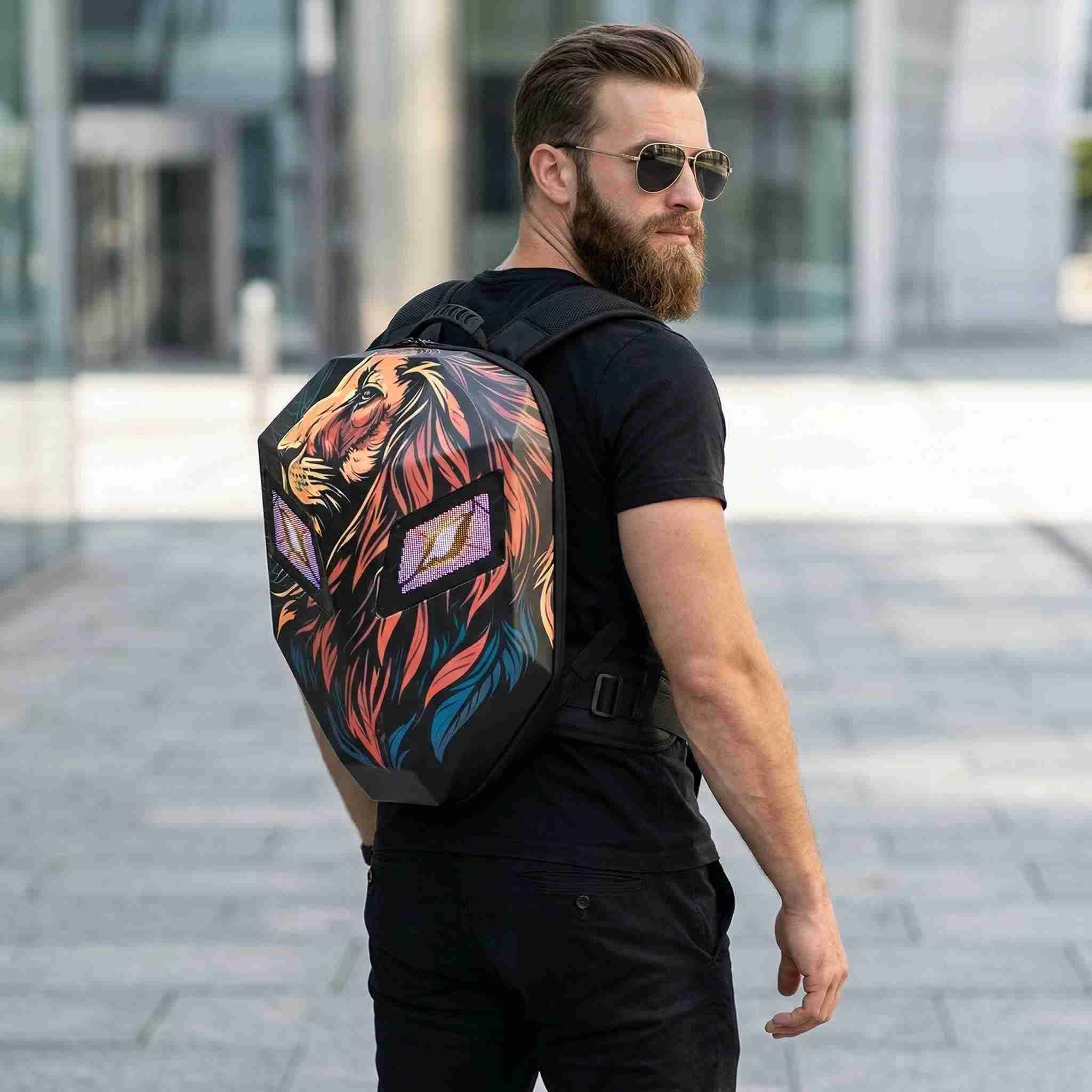 Zolture Wild Totem Edition Knight LED Backpack - Lion - image 3
