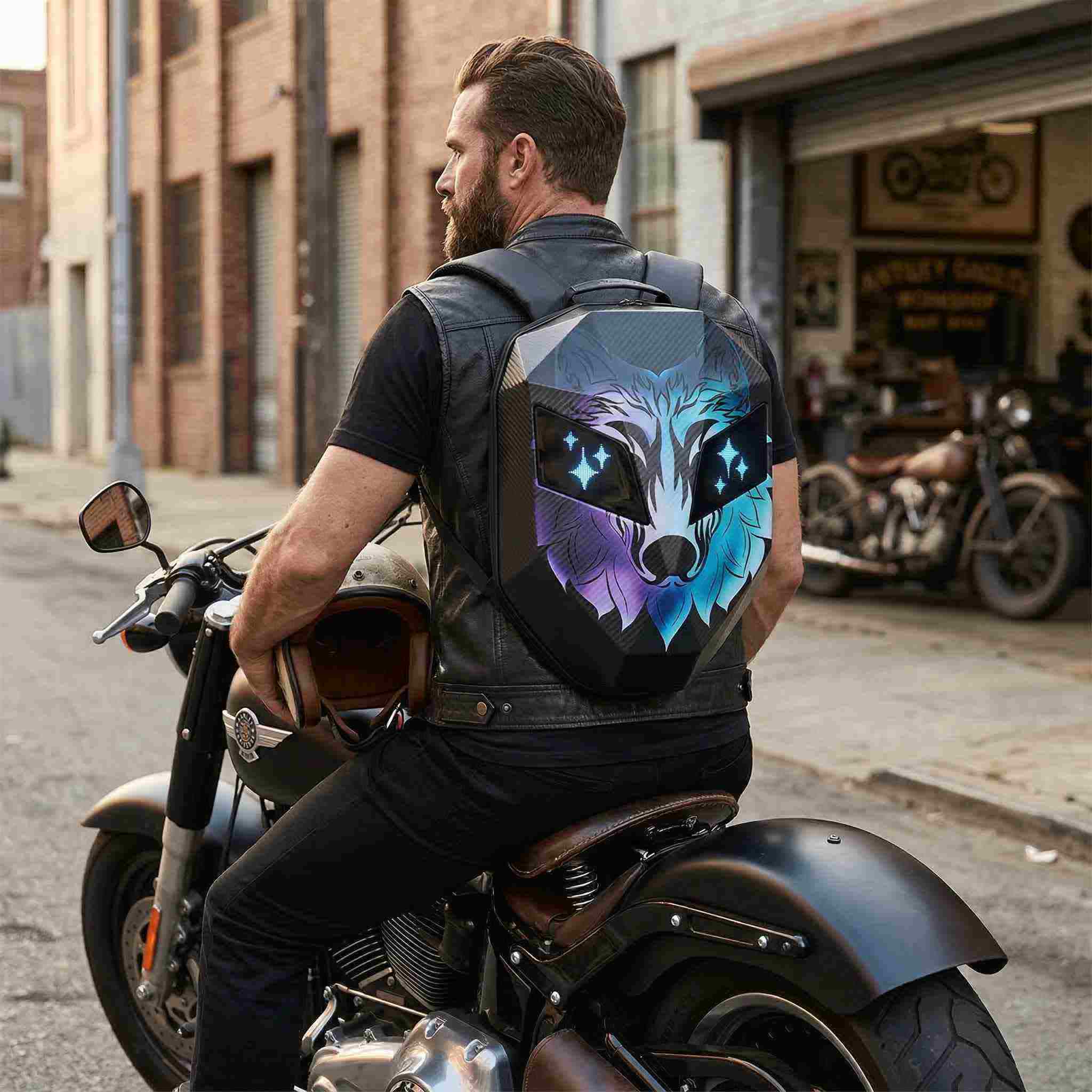 Zolture Wild Totem Edition Knight LED Backpack - Wolf - image 7