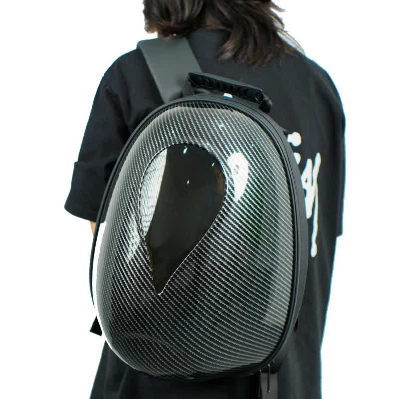 Zolture Ocean Heart Carbon Texture LED Backpack - image 3