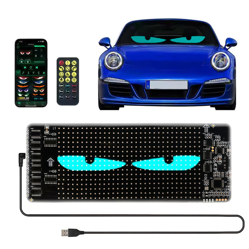 Zoltrue programmable rectangular led display for car 35*10cm - Single Screen - image 9