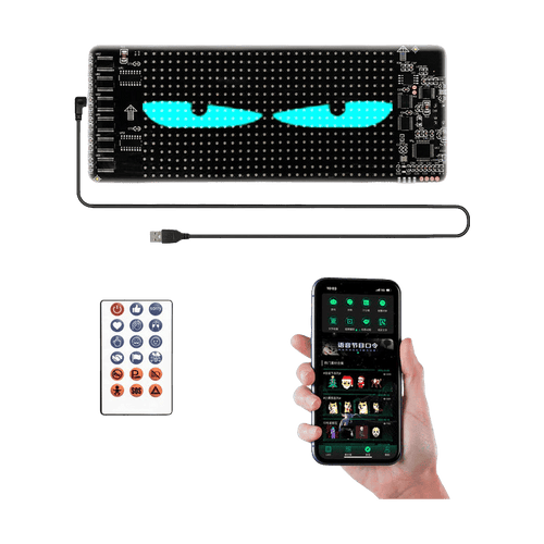 Zoltrue programmable rectangular led display for car 60*12cm - image 0