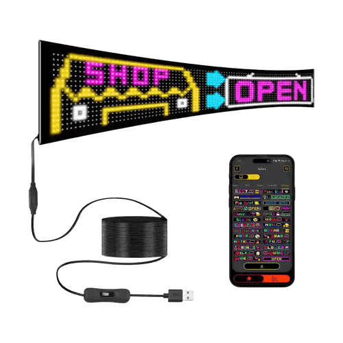 Zolture Programmable LED Storefront Display - 69.29" x 7.56" - Standard Single-Screen System - image 0