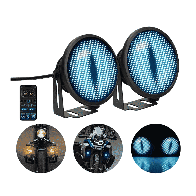 Zolture 2pcs LED Eye Fog Lamp Headlight Modified Accessories With APP Control - image 0