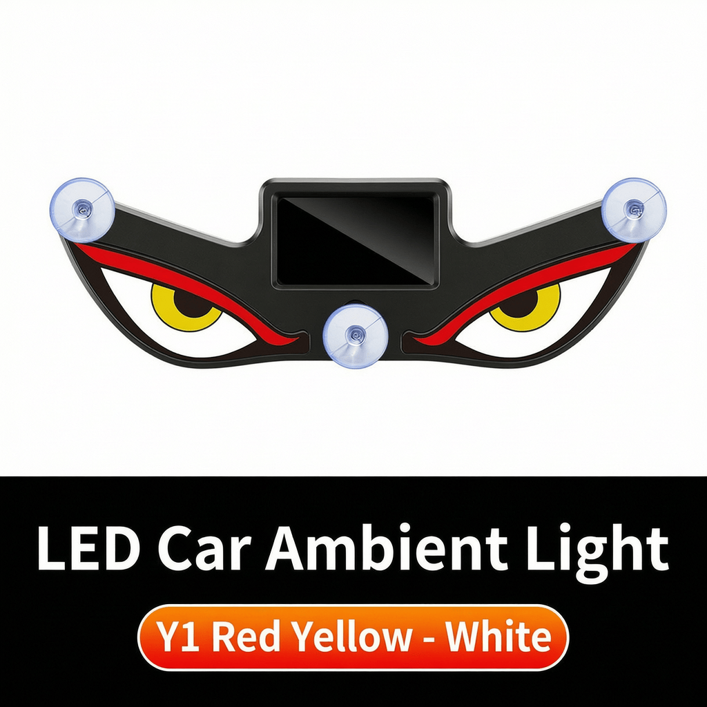 Zolture Solar-Powered 13.5 x 1.5 cm LED Display for Cars - Red-Yellow-White - 3PC - image 10