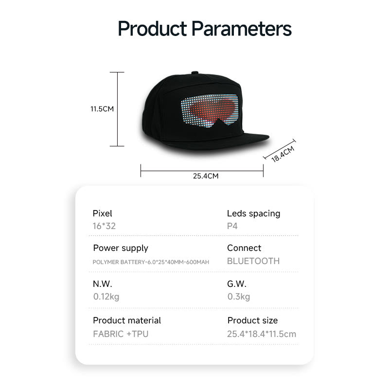 Zolture Oval Screen LED Cap - image 9