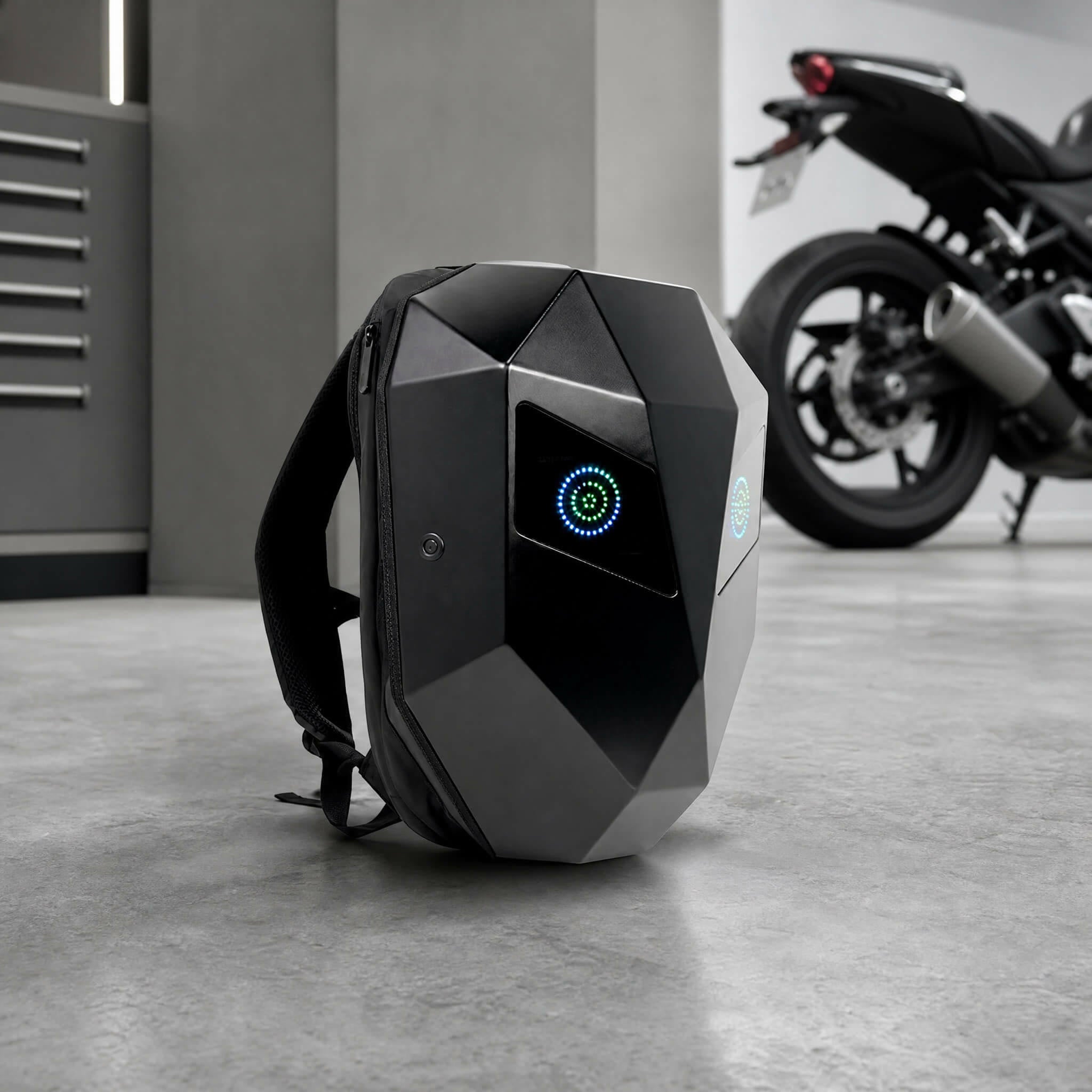 Zolture Stealth Matte Black Knight LED Backpack - image 3