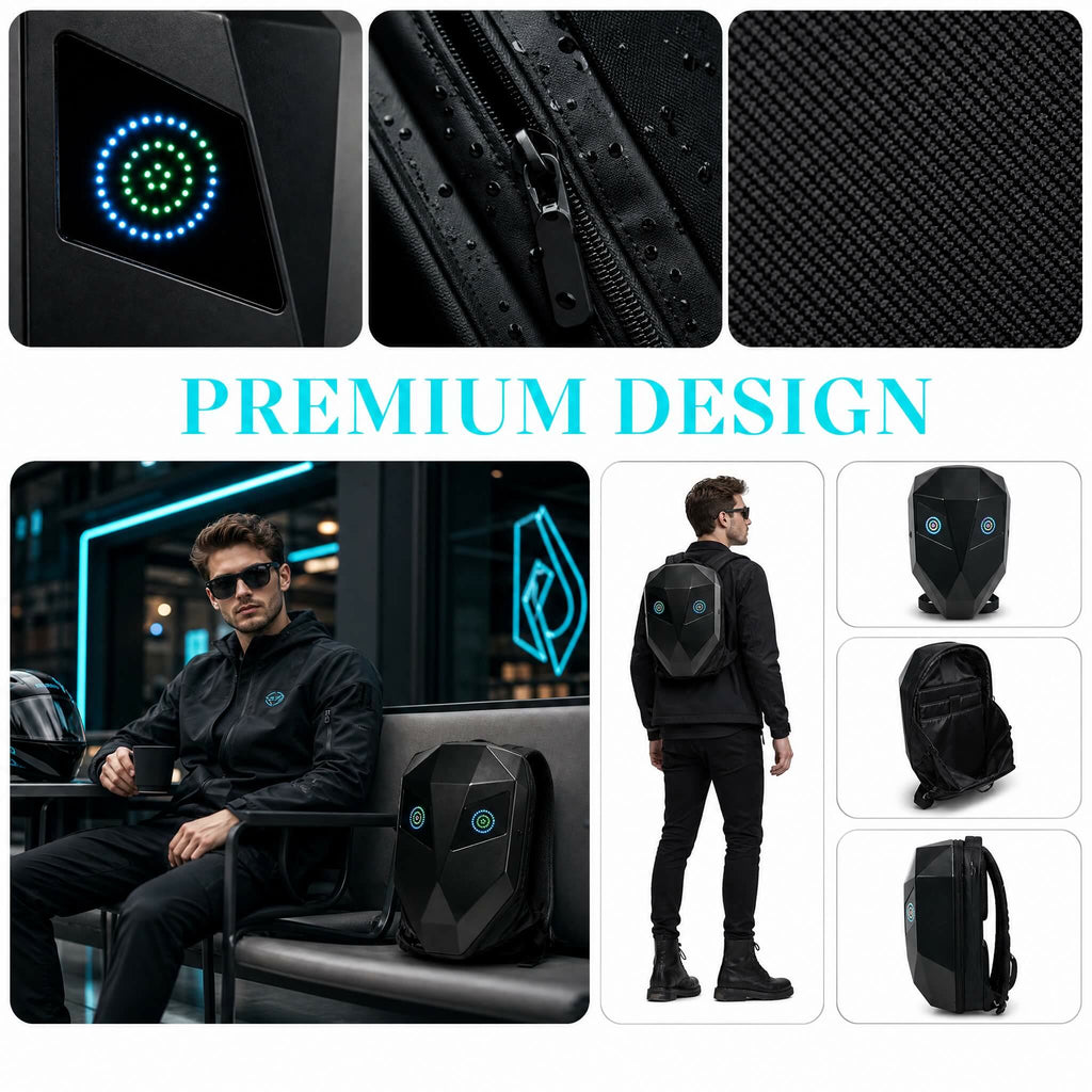 Zolture Stealth Matte Black Knight LED Backpack - image 16