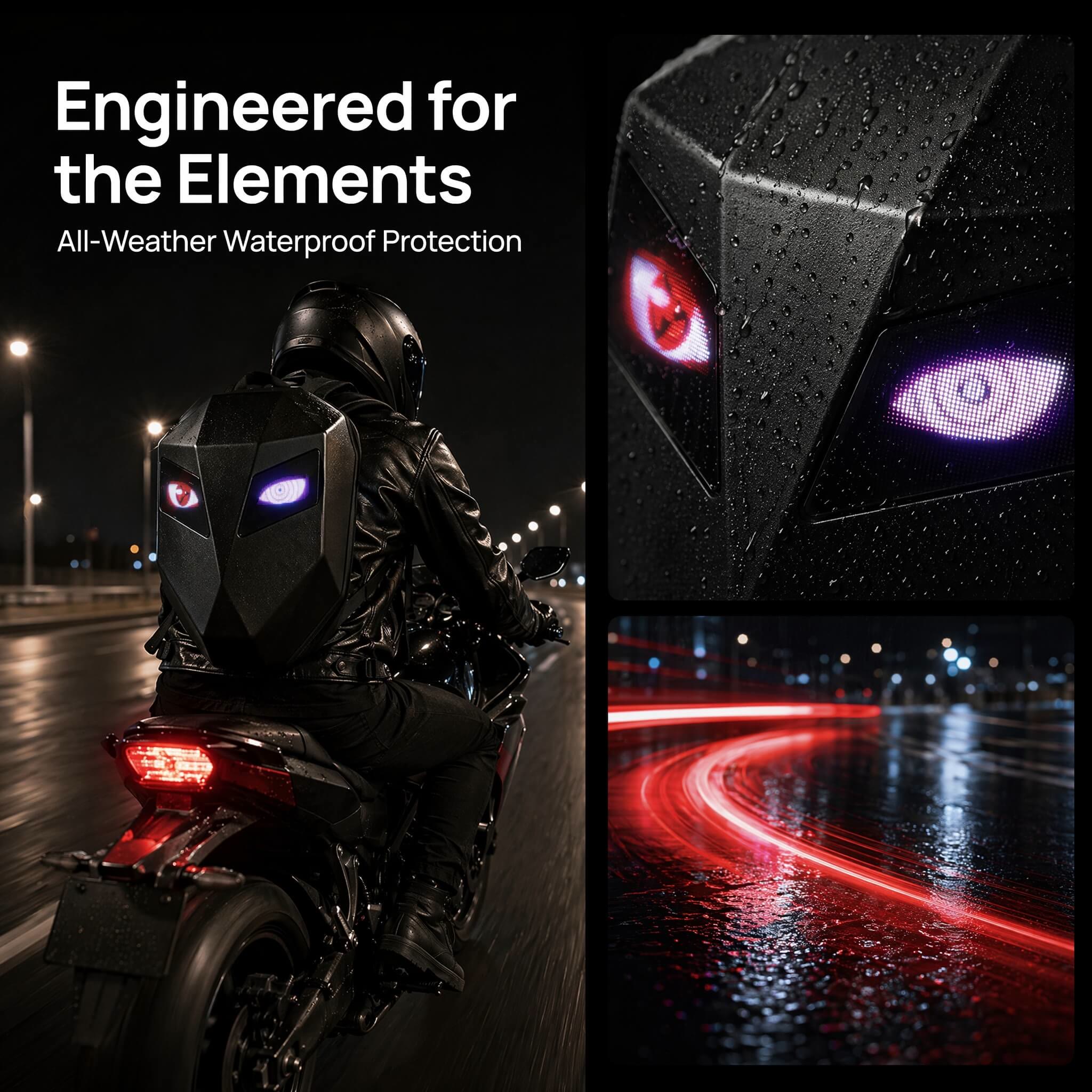 Zolture Stealth Matte Black Knight LED Backpack - image 6