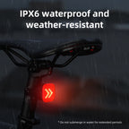 Zolture Carbon-textured Smart Expression Bike Tail Light With Intelligent Brake Sensing & Turn Signal Cycling Safety Display - image 2