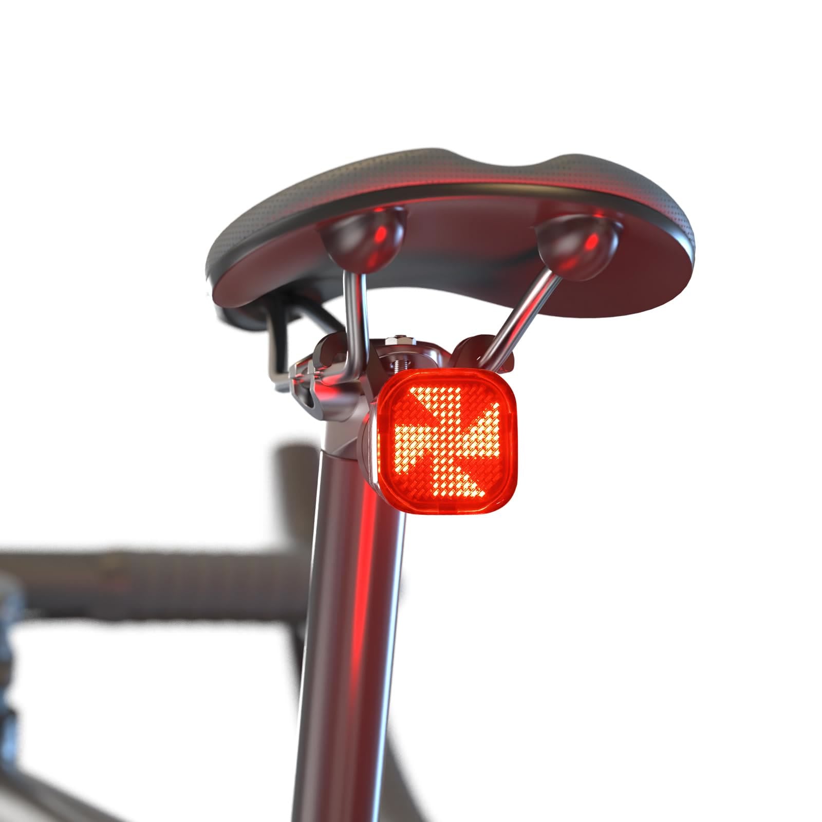 Zolture Carbon-textured Smart Expression Bike Tail Light With Intelligent Brake Sensing & Turn Signal Cycling Safety Display - Standard - image 0