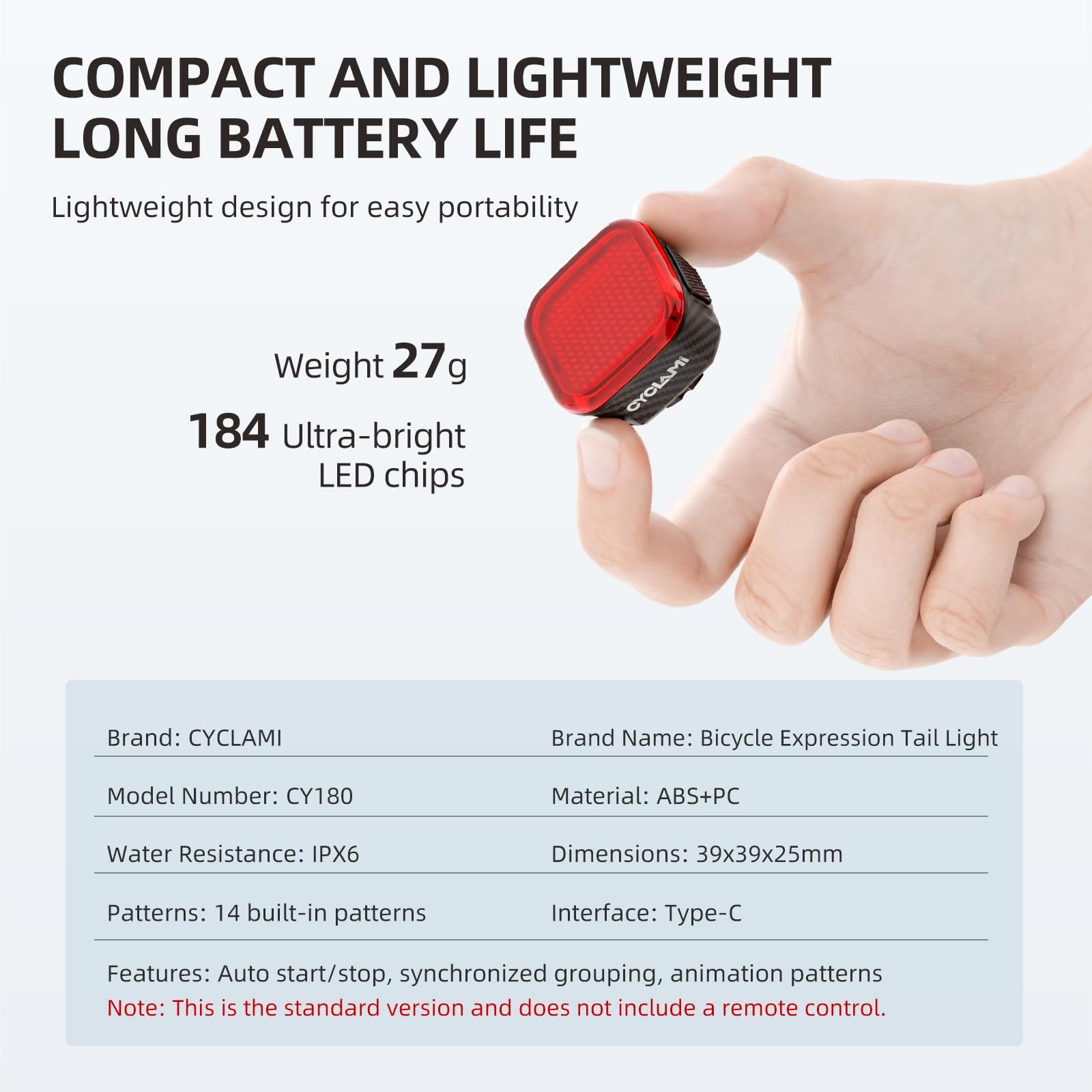Zolture Carbon-textured Smart Expression Bike Tail Light With Intelligent Brake Sensing & Turn Signal Cycling Safety Display - image 10