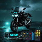 Zolture MotoEyes Smart Devil Eyes LED Display for Motorcycle Helmet & Windshield - image 0