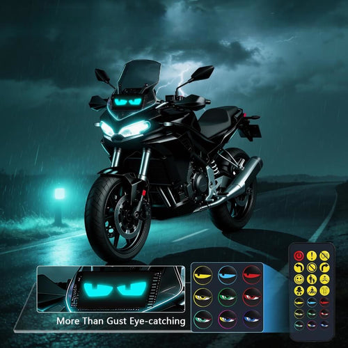 Zolture MotoEyes Smart Devil Eyes LED Display for Motorcycle Helmet & Windshield - image 0