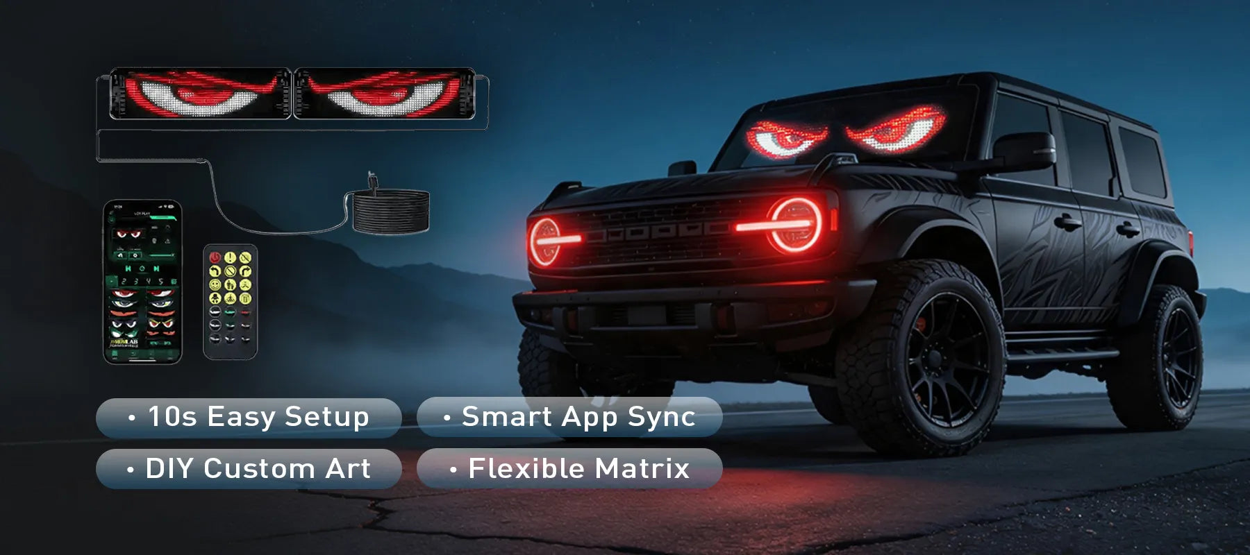 Devil Eyes Light For Car