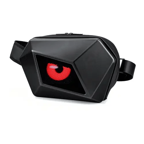 Zolture Evil Eye Stealth Black LED Sling Bag