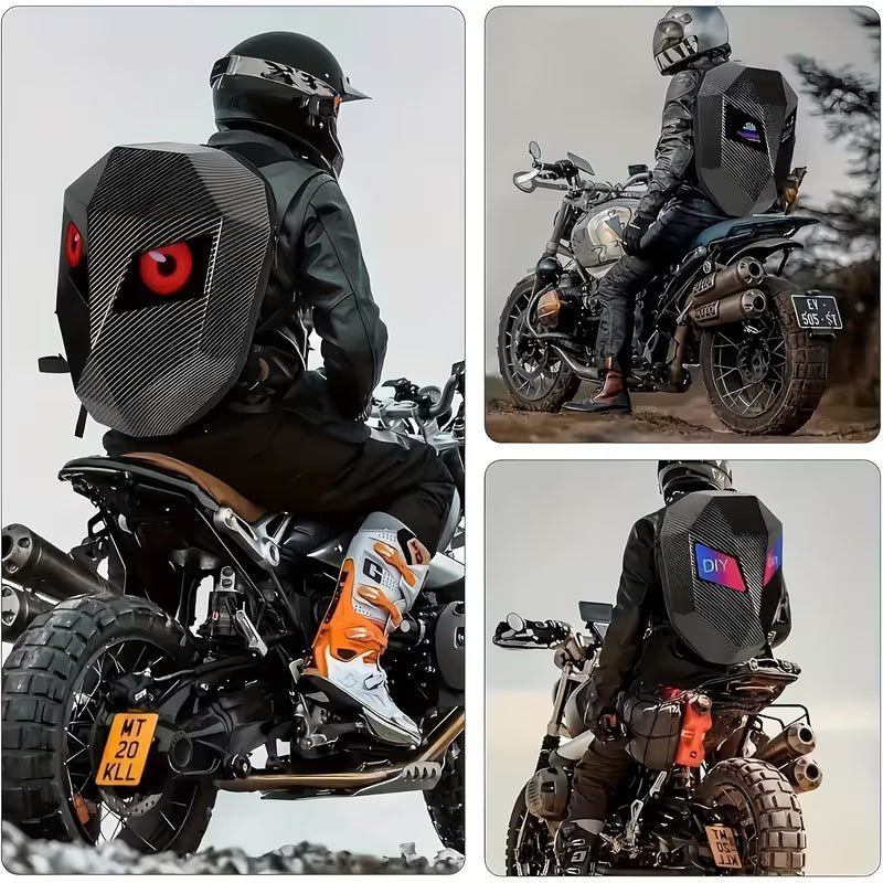 Zolture Carbon Fiber Texture Knight LED Backpack