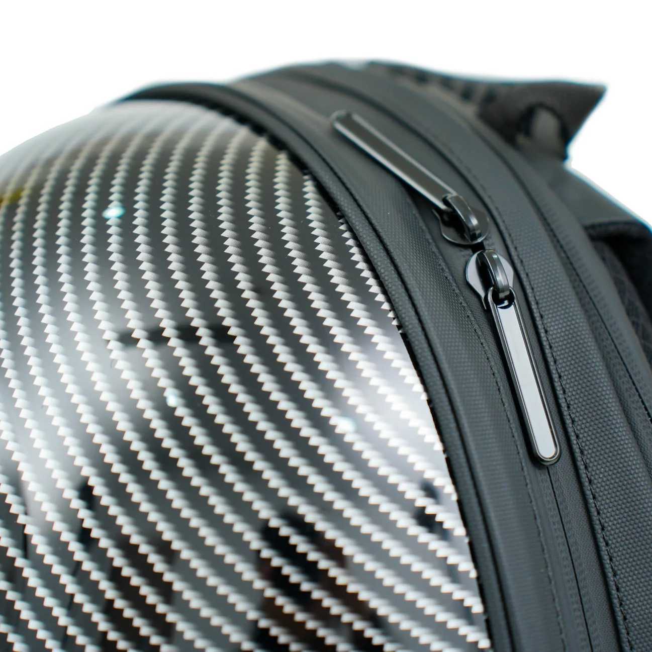 Zolture Ocean Heart Carbon Texture LED Backpack